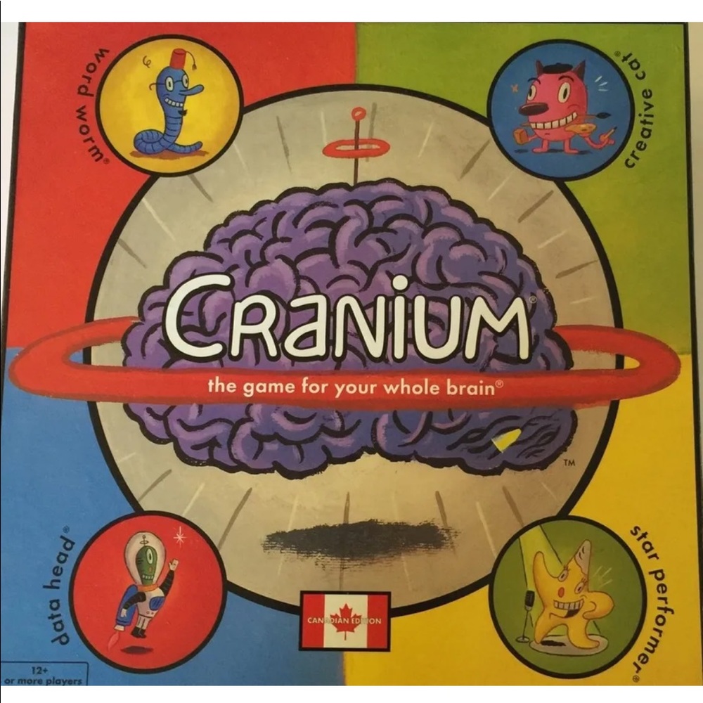 Cranium Canadian Edition The  Game For Your Whole Brain Board Game 1998
